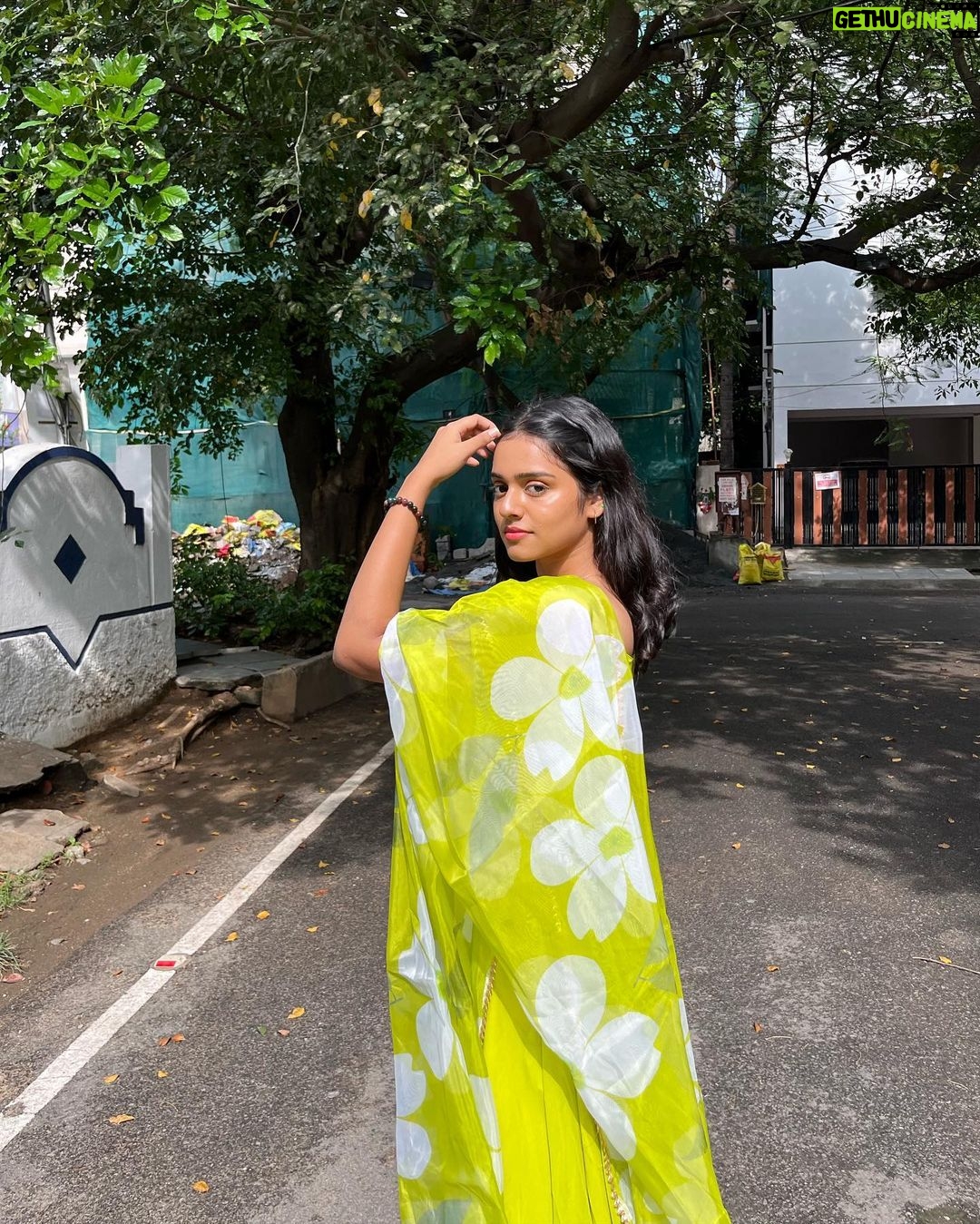 Akshatha Ajit Instagram - 💚💚 P.C @keetz.x ♥️ 👗 @svfashions_