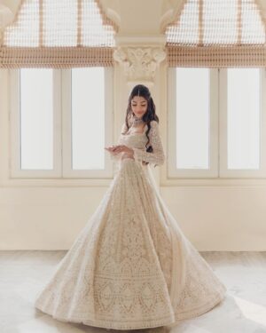Alanna Panday Instagram - Couldn’t have pictured a more perfect lehenga for my wedding day @manishmalhotraworld @manishmalhotra05 ✨
Jewellery: @manishmalhotrajewellery 
Styled by @stylebyami 
HMU @dollyouup_bys 
Shot by @thehouseontheclouds