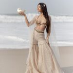 Alanna Panday Instagram - #KALKIxALANNA 🐚 Another one of my favourites we designed for this collaboration collection! Wearing the shell bralette with the sequins sharara pants. Click the link in my bio to shop this look.