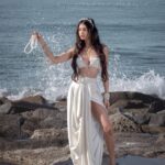 Alanna Panday Instagram - #KALKIxALANNA is finally here and I’m so excited to share it with you guys! This capsule collection is inspired by all things I love the most - Silhouettes inspired by sirens, colours of the water, sand and earth and elements like shells and pearls 🐚 Click on link in my bio to shop the collection!