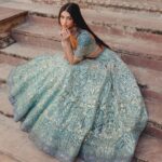 Alanna Panday Instagram - Did a little Pre-Wedding Shoot with @hellomagindia Shot by @thehouseontheclouds Wearing @falgunishanepeacockindia Jewellery @outhousejewellery Styled by @stylebyami Location @sixsensesfortbarwara Six Senses Fort Barwara