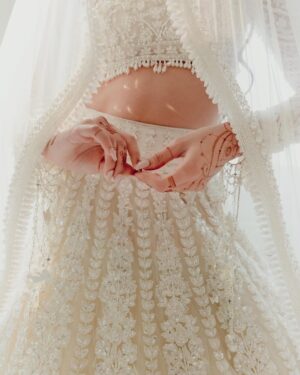 Alanna Panday Instagram - Couldn’t have pictured a more perfect lehenga for my wedding day @manishmalhotraworld @manishmalhotra05 ✨
Jewellery: @manishmalhotrajewellery 
Styled by @stylebyami 
HMU @dollyouup_bys 
Shot by @thehouseontheclouds