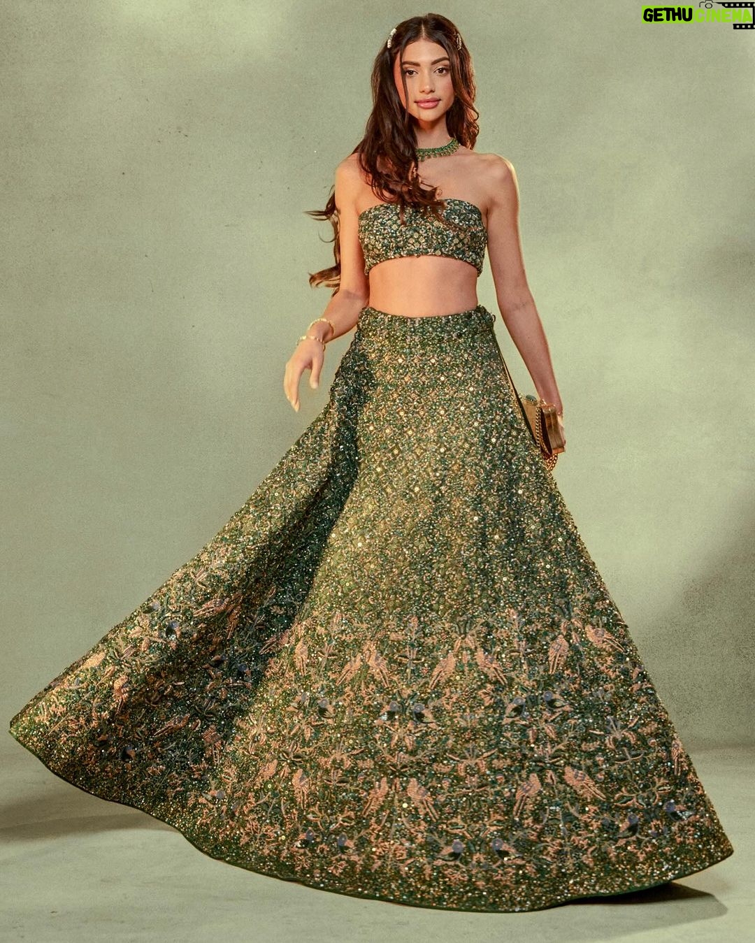 Alanna Panday Instagram - Happy Diwali 🪔 Wearing @anitadongre @louboutinworld