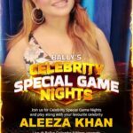 Aleeza Khan Instagram – Bally Celebrity Special Game Night !!! 

I invite ayou all to Come And Play With Me at Ballys Casino Colombo ,See you all Beautiful people , let’s Celebrate this dazzling Night Together shoulder to shoulder and win together 

Mark the dates 25th August to 27th August 2023 

@ballyscasinocolombo @ballysentertainment @rohit1949 

#ballyscasino #colombo #srilanka #ballyentertainment 
#aleezakhan #gamenight #Celebritynight #fun #entertainment #winnings #celebration #happiness #travelling #blessed #alhumdullilah