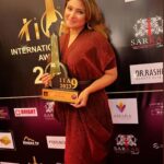 Aleeza Khan Instagram - 🌟❤️🌟 International iconic awards Season 9 2023🌟❤️🌟 ❤️ 8th June 2023 ❤️ Date To Be Remembered !!!! 🌟🌟Hard work always pays of !!!🌟🌟 Won the title of" the Best Promoter of India 2023.Quiet Not a usual title looking at my Career Journey. But I am a multifunctioning and multi talented girl. Who believes in being different and doing different. So here I am. Completed My New task. From Being an actor, to an influencer , from an anchor to a branding partner to, a promoter, to an organiser to a mediator ,also a grooming teacher . Quiet alott OF titles. Its Good to be different..always loved the title of being versatile. My 50th award In my gallery, From a special Event " International iconic awards Season 9 2023 " to a special Title i got " International Iconic Best promoter of india 2023" . Big thankyou to my team , who worked really hard while I was away, taking responsibilities and running around day and night for making the show Happen amd successful.without you all we wouldn't have made it. ❤️❤️❤️❤️ Show Sponsored by @sarkarbookofficial @kgfbookofficial @justmerchantthings without whom the Show wouldn't be successful and reach to its destination. The final judgement day. The journey began 5 months back , with immense pressure, a test of hardwork. Quiet a roller coaster ride. Wasnt Easy for any1 of us. Too many ups downs , tiffs and clashes, But in the End what Goes Well Ends well.My 1st Ever Event as An Associate Organiser. And a promoter with my 2 lovely people. @mohammed_nagaman @iadityakhurana Thankyou for believing in Me and making me a part of @internationaliconicaward Truly a special one. ❤️🌟❤️🌟❤️ Big thanks to @pinnaclecelebs @thesantoshgupta Special thanx to this wonderful human Being @6_ankitgupta It's a pleasure to Receive an award From You. ✌🏻✌🏻✌🏻 Best days Coming darling !!! Chao chao 😍😍😍 #award #awards #awardwinning #winner #love #film #music #totally blessed #alhumdullilah #photography #design #art #awardnight2023 #recognition #awardshow #instagram #movie #instagood #bollywood #actor #influencer #india #cinema #director #business #congratulations #trophy #movies #event #motivation St Andrews Auditorium
