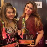Aleeza Khan Instagram - 🌟❤️🌟 International iconic awards Season 9 2023🌟❤️🌟 ❤️ 8th June 2023 ❤️ Date To Be Remembered !!!! 🌟🌟Hard work always pays of !!!🌟🌟 Won the title of" the Best Promoter of India 2023.Quiet Not a usual title looking at my Career Journey. But I am a multifunctioning and multi talented girl. Who believes in being different and doing different. So here I am. Completed My New task. From Being an actor, to an influencer , from an anchor to a branding partner to, a promoter, to an organiser to a mediator ,also a grooming teacher . Quiet alott OF titles. Its Good to be different..always loved the title of being versatile. My 50th award In my gallery, From a special Event " International iconic awards Season 9 2023 " to a special Title i got " International Iconic Best promoter of india 2023" . Big thankyou to my team , who worked really hard while I was away, taking responsibilities and running around day and night for making the show Happen amd successful.without you all we wouldn't have made it. ❤️❤️❤️❤️ Show Sponsored by @sarkarbookofficial @kgfbookofficial @justmerchantthings without whom the Show wouldn't be successful and reach to its destination. The final judgement day. The journey began 5 months back , with immense pressure, a test of hardwork. Quiet a roller coaster ride. Wasnt Easy for any1 of us. Too many ups downs , tiffs and clashes, But in the End what Goes Well Ends well.My 1st Ever Event as An Associate Organiser. And a promoter with my 2 lovely people. @mohammed_nagaman @iadityakhurana Thankyou for believing in Me and making me a part of @internationaliconicaward Truly a special one. ❤️🌟❤️🌟❤️ Big thanks to @pinnaclecelebs @thesantoshgupta Special thanx to this wonderful human Being @6_ankitgupta It's a pleasure to Receive an award From You. ✌🏻✌🏻✌🏻 Best days Coming darling !!! Chao chao 😍😍😍 #award #awards #awardwinning #winner #love #film #music #totally blessed #alhumdullilah #photography #design #art #awardnight2023 #recognition #awardshow #instagram #movie #instagood #bollywood #actor #influencer #india #cinema #director #business #congratulations #trophy #movies #event #motivation St Andrews Auditorium