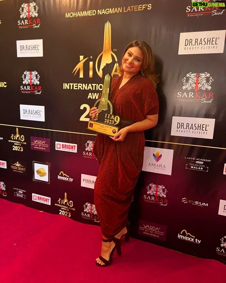 Aleeza Khan Instagram - 🌟❤️🌟 International iconic awards Season 9 2023🌟❤️🌟 ❤️ 8th June 2023 ❤️ Date To Be Remembered !!!! 🌟🌟Hard work always pays of !!!🌟🌟 Won the title of" the Best Promoter of India 2023.Quiet Not a usual title looking at my Career Journey. But I am a multifunctioning and multi talented girl. Who believes in being different and doing different. So here I am. Completed My New task. From Being an actor, to an influencer , from an anchor to a branding partner to, a promoter, to an organiser to a mediator ,also a grooming teacher . Quiet alott OF titles. Its Good to be different..always loved the title of being versatile. My 50th award In my gallery, From a special Event " International iconic awards Season 9 2023 " to a special Title i got " International Iconic Best promoter of india 2023" . Big thankyou to my team , who worked really hard while I was away, taking responsibilities and running around day and night for making the show Happen amd successful.without you all we wouldn't have made it. ❤️❤️❤️❤️ Show Sponsored by @sarkarbookofficial @kgfbookofficial @justmerchantthings without whom the Show wouldn't be successful and reach to its destination. The final judgement day. The journey began 5 months back , with immense pressure, a test of hardwork. Quiet a roller coaster ride. Wasnt Easy for any1 of us. Too many ups downs , tiffs and clashes, But in the End what Goes Well Ends well.My 1st Ever Event as An Associate Organiser. And a promoter with my 2 lovely people. @mohammed_nagaman @iadityakhurana Thankyou for believing in Me and making me a part of @internationaliconicaward Truly a special one. ❤️🌟❤️🌟❤️ Big thanks to @pinnaclecelebs @thesantoshgupta Special thanx to this wonderful human Being @6_ankitgupta It's a pleasure to Receive an award From You. ✌🏻✌🏻✌🏻 Best days Coming darling !!! Chao chao 😍😍😍 #award #awards #awardwinning #winner #love #film #music #totally blessed #alhumdullilah #photography #design #art #awardnight2023 #recognition #awardshow #instagram #movie #instagood #bollywood #actor #influencer #india #cinema #director #business #congratulations #trophy #movies #event #motivation St Andrews Auditorium