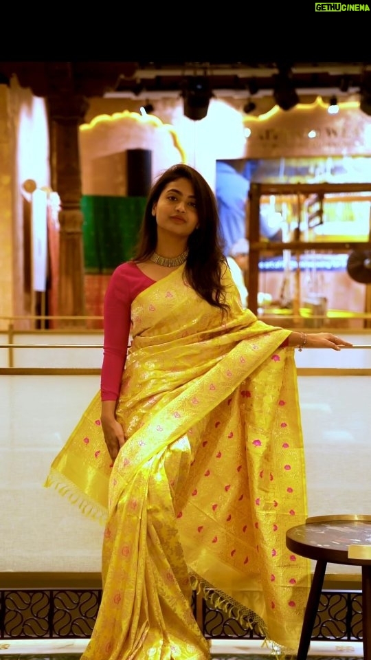 Alekhya Harika Instagram - Discover @swadesh_online where every handcrafted piece breathes new life into India’s cultural heritage. I especially love the exquisite craftsmanship of Patola, Kanjeevaram, and Chanderi fabrics from the saree selection and the ageless charm of the Kundala Velai and Guttapusalu jewellery. The Swadesh flagship store is a vibrant kaleidoscope of artistry where diversity extends to every corner. Experience it for yourself at Alcazar Mall, Jubilee Hills, Hyderabad. #SwadeshOnline #LiveArtfully #MadeInIndia #Swadesh #reelitfeelit