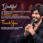 Amardeep Chowdary Instagram - With Gratitude to each one of you who stood by me, voted, and supported me throughout my Bigg Boss journey. Your love means the world! Signing Off - Amardeep Chowdary #Gratitude #biggboss7telugu #starmaa #disneyplushotstar #amardeep
