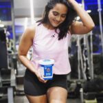 Amika Shail Instagram – Presenting the delicious penut butter from @myfitness ❤️🔥
.
.
#AmikaShail #penutbutter #myfitness #gymgirl