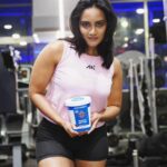 Amika Shail Instagram – Presenting the delicious penut butter from @myfitness ❤️🔥
.
.
#AmikaShail #penutbutter #myfitness #gymgirl