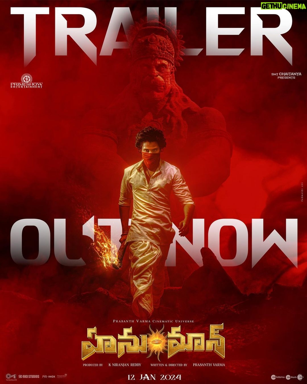 Amritha Aiyer Instagram - When DARKNESS eclipses DHARMA, The ANCIENTS shall RISE again 🔥 Embark on a surreal odyssey, #HanuManTrailer Out Now ❤️🔥 - https://bit.ly/HanuManTrailer A @prasanthvarmaofficial Film 🌟ing @tejasajja123 #HanuMan In cinemas from JAN 12, 2024 💥 @niran_reddy @amritha_aiyer @varusarathkumar @vinayrai79 @vennelakish @iamgetupsrinu @gowra_6 @anudeep.dev @krishnasaurabh_music @chaitanyaniran @AsrinReddy @primeshowentertainment @tips @tipsteluguofficial @thepvcu