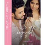Amruta Deshmukh Instagram - We’re Engaged! ♥️ 💍 We are officially nominating each other as permanent team members and we are ready to face any tasks that come our way..♾️♥️ • • #Engaged #ForeverTogether #18November❤️ • Photos by: @shrutisbagwe Hair and MUA: @saurabh_kapade Prasad’s styling by: @tanmay_jangam Prasad’s outfit: @cottoncottageindia Amruta’s Outfit: @zara Mumbai, Maharashtra