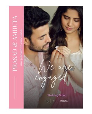 Amruta Deshmukh Instagram - We’re Engaged! ♥️ 💍
We are officially nominating each other as permanent team members and we are ready to face any tasks that come our way..♾️♥️
•
•
#Engaged #ForeverTogether #18November❤️ 
•
Photos by: @shrutisbagwe 
Hair and MUA: @saurabh_kapade 
Prasad’s styling by: @tanmay_jangam
Prasad’s outfit: @cottoncottageindia 
Amruta’s Outfit: @zara