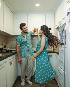 Amruta Deshmukh Instagram - May joy be the only emotion that stays in our house. 🩵 Have a lovely Sunday. 💫 • • 📸 @shrutisbagwe MUA: @saurabh_kapade Styled by: @tanmay_jangam Wearing: @cottoncottageindia Mumbai, Maharashtra