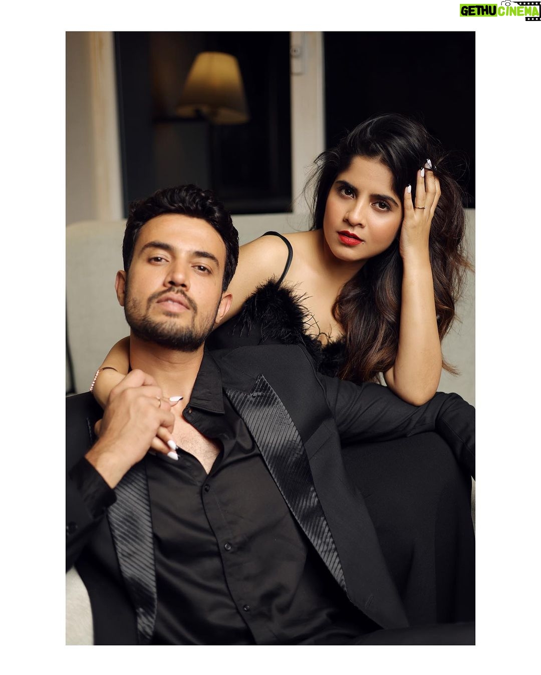 Amruta Deshmukh - 86.4K Likes - “Someone’s dark fairytale and someone’s twisted fantasy. Together they made magic.” ♥️🖤🪬
•
#Engaged #ForeverTogether #18thNovember
•
Photos by: @shrutisbagwe
Hair and MUA: @saurabh_kapade
Prasad’s Styling: @tanmay_jangam Wearing: @chetansachala