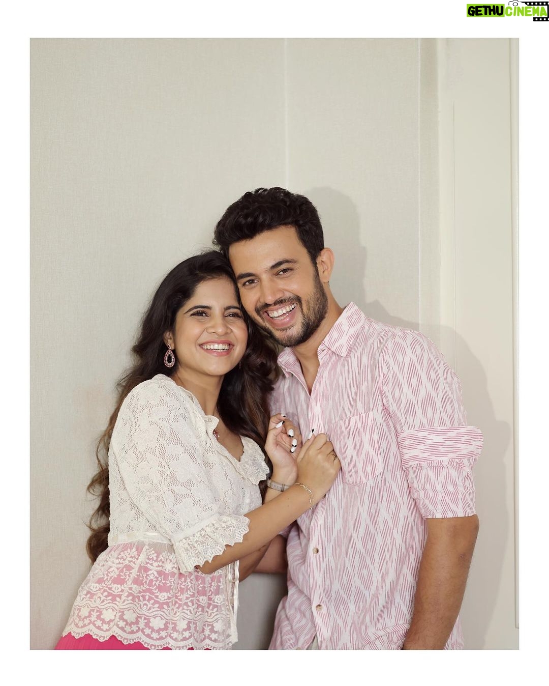 Amruta Deshmukh - 103.4K Likes - We’re Engaged! ♥️ 💍
We are officially nominating each other as permanent team members and we are ready to face any tasks that come our way..♾️♥️
•
•
#Engaged #ForeverTogether #18November❤️
•
Photos by: @shrutisbagwe
Hair and MUA: @saurabh_kapade
Prasad’s styling by: @tanmay_jangam
Prasad’s outfit: @cottoncottageindia
Amruta’s Outfit: @zara