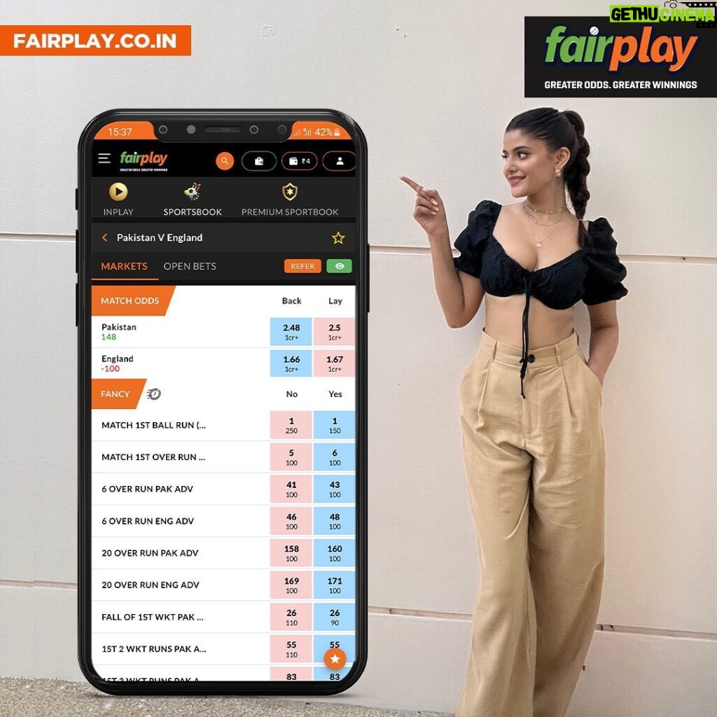 Anahita Bhooshan Instagram - This World Cup FINAL, don't just watch, WIN Big only at FairPlay! Get a 300% bonus on your first deposit on FairPlay- India’s first licensed betting exchange with the best odds in the market. Bet now and cash in your profits instantly. Find MAXIMUM fancy and advance markets on FairPlay! This World Cup get a FLAT 10% lossback bonus! Register now for totally safe and secure betting only on FairPlay! 💰INSTANT ID creation on WhatsApp 💰Free Gold Loyalty status upgrade with upto 6% bonus on every deposit and special lossback 💰Free instant withdrawals 24*7 💰Premium customer support Get, set, bet and WIN! #fairplayindia #fairplay #safebetting #sportsbetting #sportsbettingindia #sportsbetting #cricketbetting #betnow #winbig #wincash #sportsbook #onlinebettingid #bettingid #cricketbettingid #bettingtips #premiummarkets #fancymarkets #winnings #earnnow #winnow #t20cricket #cricket #ipl2022 #t20 #getsetbet
