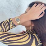 Anahita Bhooshan Instagram – Favourite time of the year is here ✨ dressing up and showing up, wearing the Iconic Amber from @danielwellington. You can get yours too with my code ANAHITADW15 at 15 % off ❤️ shop now and make it an early Christmas present 🎁 
#danielwellington #collaboration