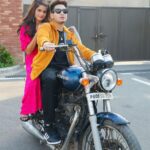 Anahita Bhooshan Instagram - BTS from #gede ❤️ The song is trending on YouTube at #14 Fun Fact- I hateeeee bike rides.
