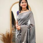Ananthika Sanilkumar Instagram - Saree from : @thenmozhidesigns Jewellery : @kanakadhara_jewellery Clutch : @bysrirang Makeup and Draping : @priyaprabu_artistry Pc : @p2click.in