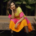 Angana Roy Instagram - It's beginning to look a lot like Christmas, here's some December sunshine! 😇 #newpost #sunshinedress #sunshine #december #weatheringwithyou #wintermood #wintermorning #fridaypost #friyay #fridaymood #yellowdress #anganaroy #photoshoot #lovefromA