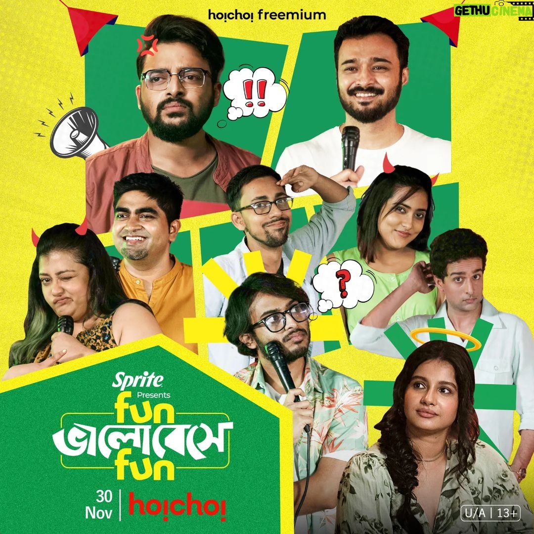 Angana Roy Instagram - এবার fun ভালবেসে আরও fun #hoyejak! Bengal's one of a kind stand-up comedy show is here with a bang! @sprite_india presents #FunBhalobesheFun: Official Poster | Series premieres on 30th November, only on #hoichoi @i_sauravdas @rajdeep.gupta @anganaroyy @soumyamukhherjee @justsomak @ananyasync @tapojitmitra @i.preranadas @bong_short @shiladitya_chatterjee_ @blottingpaperstudios #ThandaThakarFunda