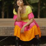 Angana Roy Instagram - It's beginning to look a lot like Christmas, here's some December sunshine! 😇 #newpost #sunshinedress #sunshine #december #weatheringwithyou #wintermood #wintermorning #fridaypost #friyay #fridaymood #yellowdress #anganaroy #photoshoot #lovefromA