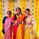 Ankita Bhattacharyya Instagram – Didi r Biye ❤️
#haldi💛