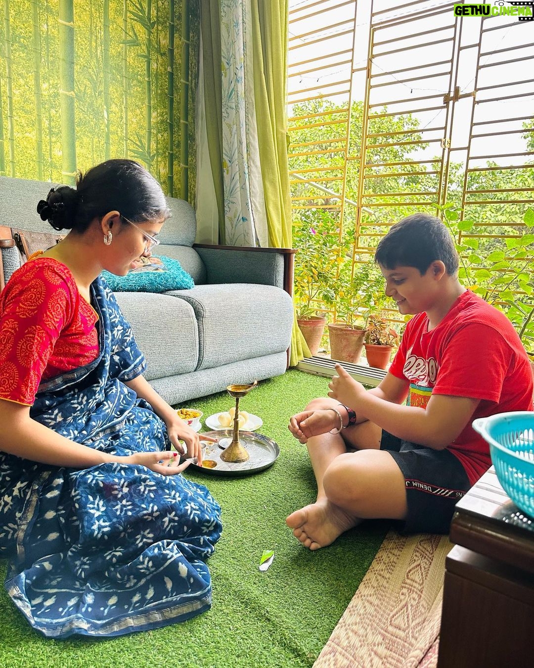 Ankita Bhattacharyya Instagram - শুভ ভ্রাতৃদ্বিতীয়া ❤️ #Bhaifota #bhaiduj❤