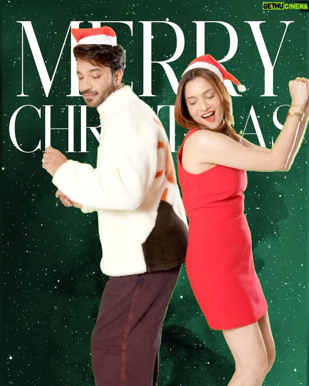 Ankita Lokhande Instagram - Wishing you a Christmas as merry as this picture! πβ€οΈ @colorstv @beingsalmankhan @officialjiocinema @endemolshineind #AnkitaLokhande #VickyJain #Ankita #Vicky #AnkitaIsTheBoss #VickyIsTheBoss #AnViInBiggBoss #AnViKiKahani #BiggBoss #BB17 #DilDimaagAurDum #Colors #SalmanKhan #JioCinema