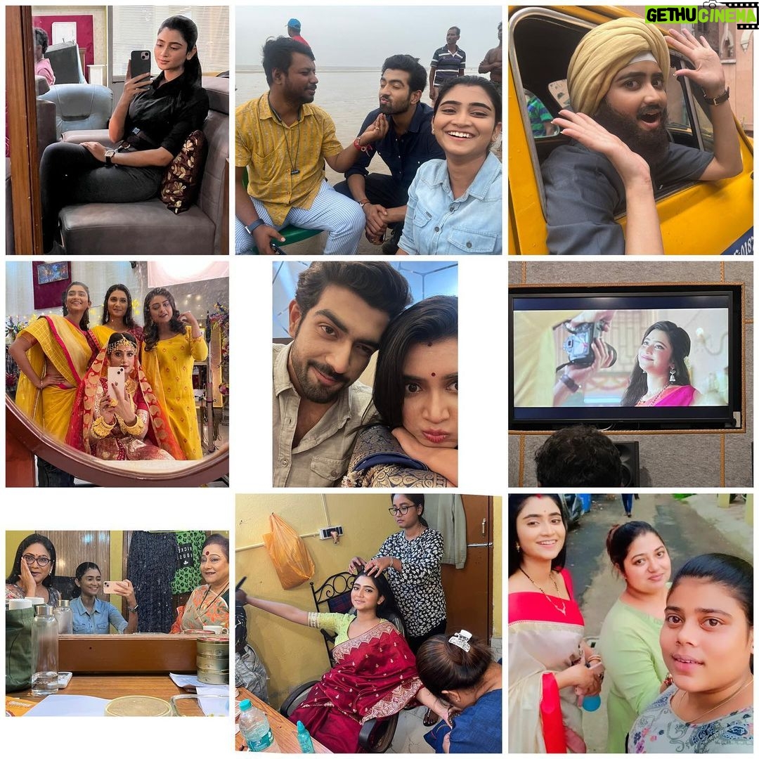 Ankita Mallick Instagram - One year and a week of learning, laughing and loving π₯. One year of being Jagadhatri.π«. One best year of my life so far π§Ώ. Thank you Dada for giving me this life.Thank you for giving me everything I have today Dada.@blues_productions π And last but not the least thank you my lovely lovely audience π«Άπ»β₯οΈ @zeebanglaofficial thank you π . . #oneyearofjagadhatri #jagadhatri #zeebangla #bluesproduction
