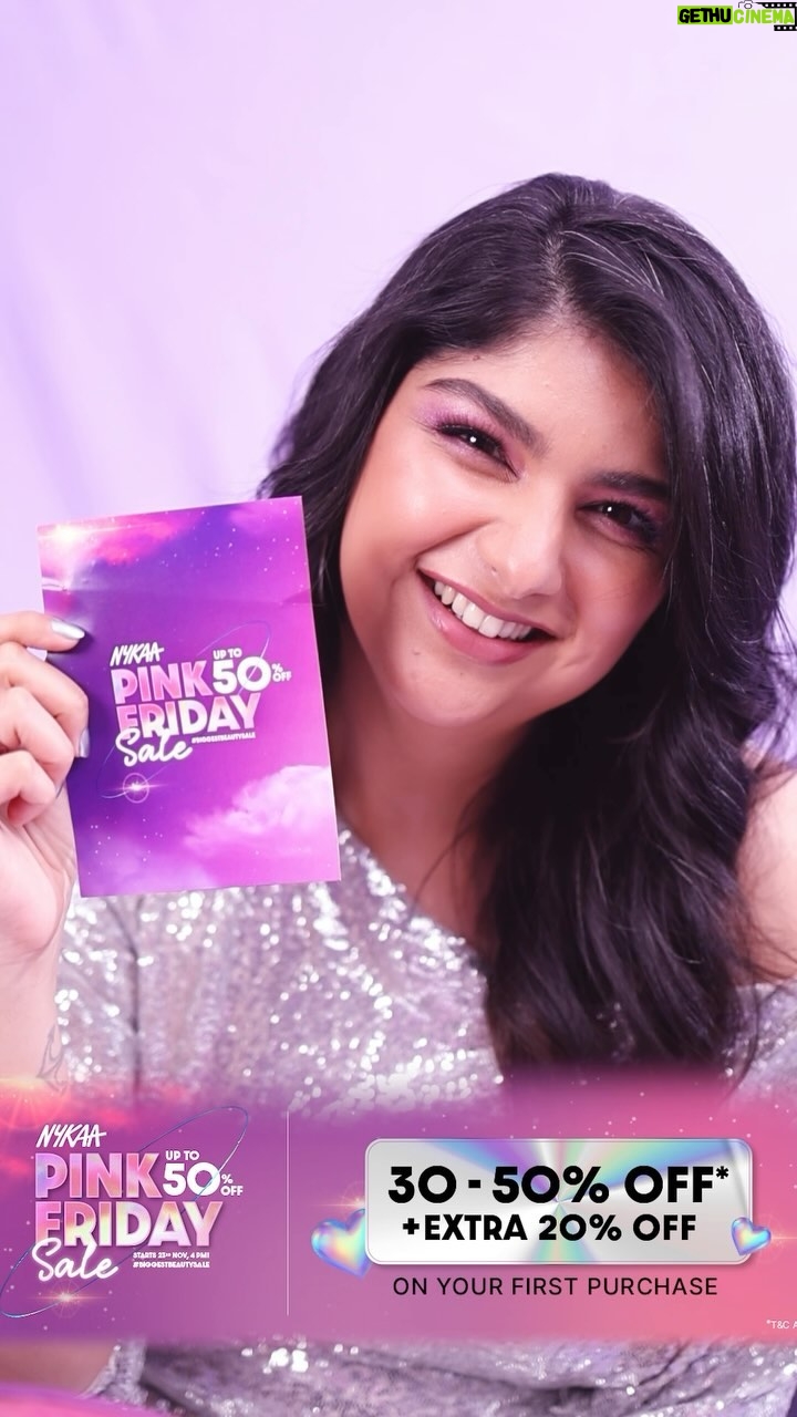 Anshula Kapoor Instagram - If you know me, you know I absolutely love makeup and skincare! So for me, the Nykaa Pink Friday sale is the best time of the year because I get to stock up on all my favorite lux brands!Β Here are my top 5 luxe products to invest in & I highly recommend you do too. Download the Nykaa app to add to your pink box NOW & get upto 50% off once the sale starts! ππ If you are a new user you get extra 20% off on your first purchase π @mynykaa #Ad #NykaaPinkFridaySale2023 #BiggestBeautySale