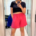 Anshula Kapoor Instagram - Moral of the story.. you do you! So many of us girls have been in situations where we’re told we can’t wear something because it’s too “revealing” or it’s “inappropriate”. I think it’s time we listen to only ourselves when it comes to what we want to wear. So, here’s to wearing whatever we choose to wear, at home or otherwise. Most importantly, our clothing choices do not ever mean we’re asking for it. Clothing choices and consent are unrelated and mutually exclusive. I hope to live in a country and a world where more people understand this 🤍 Kurta & palazzos: @houseofchikankari.in Shorts & tshirt: @hm