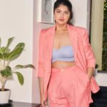 Anshula Kapoor Instagram - Even 2021 Anshula wouldn’t have believed that she would ever wear shorts; let alone pair it with a cropped top! When I first ordered the blazer and shorts with @shereenlovebug , I asked her to make them as long as possible. Because I’m still insecure about my thighs and my Fupa. I still have bad body image days where all I want to do is hide under oversized loose clothes. So first instinct is always to cover everything up.. But I’m so glad she convinced me to have them shortened, and I’m proud of myself for having the courage to get out of my comfort zone. Sometimes, you need to pat your own back & acknowledge self growth. And yes, dressing up in clothes you wouldn’t normally wear is self growth, and it takes a good amount of courage to be comfortable in silhouettes you would never wear. But I’m learning and loving that not everything needs to be perfect. That I get to define what I feel good in. And it’s perfectly normal to have thick legs, a fupa, loose skin and stretch marks. Styled by @mohitrai with @ruchikrishnastyles Assisted by @muskanduaaa Shorts and jacket by @shopmonokrom Bralette by @nykdbynykaa Rings by @tanzire.co Earrings by @misho_designs Makeup by @aashna_shah with assistance from @tarang.lodha Hair by @hairby_shivanik Shot by @visualaffairs_va