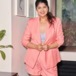 Anshula Kapoor Instagram - Even 2021 Anshula wouldn’t have believed that she would ever wear shorts; let alone pair it with a cropped top! When I first ordered the blazer and shorts with @shereenlovebug , I asked her to make them as long as possible. Because I’m still insecure about my thighs and my Fupa. I still have bad body image days where all I want to do is hide under oversized loose clothes. So first instinct is always to cover everything up.. But I’m so glad she convinced me to have them shortened, and I’m proud of myself for having the courage to get out of my comfort zone. Sometimes, you need to pat your own back & acknowledge self growth. And yes, dressing up in clothes you wouldn’t normally wear is self growth, and it takes a good amount of courage to be comfortable in silhouettes you would never wear. But I’m learning and loving that not everything needs to be perfect. That I get to define what I feel good in. And it’s perfectly normal to have thick legs, a fupa, loose skin and stretch marks. Styled by @mohitrai with @ruchikrishnastyles Assisted by @muskanduaaa Shorts and jacket by @shopmonokrom Bralette by @nykdbynykaa Rings by @tanzire.co Earrings by @misho_designs Makeup by @aashna_shah with assistance from @tarang.lodha Hair by @hairby_shivanik Shot by @visualaffairs_va