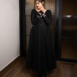 Anshula Kapoor Instagram - Can you tell black is my favorite colour? 🖤 Styled by @shereenlovebug Style team @jahnavi.kothari Hair by @ruchithakur.5 Makeup by @goldandglittr Bodysuit: @shopmonokrom Skirt: @brindasneha Jewellery : @amrapalijewels Photographed by @sunnychothaniphotography Managed by @niharika_bhanushali