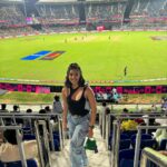 Anukreethy Vas Instagram – World Cup 2023 🏆 🏏 
.
South Africa vs Pakistan 🌼 
.
.
#worldcup #worldcip2023 #chepauk #chepaukstadium #bleedblue #india #cricket #anukreethyvas Chepauk Stadium