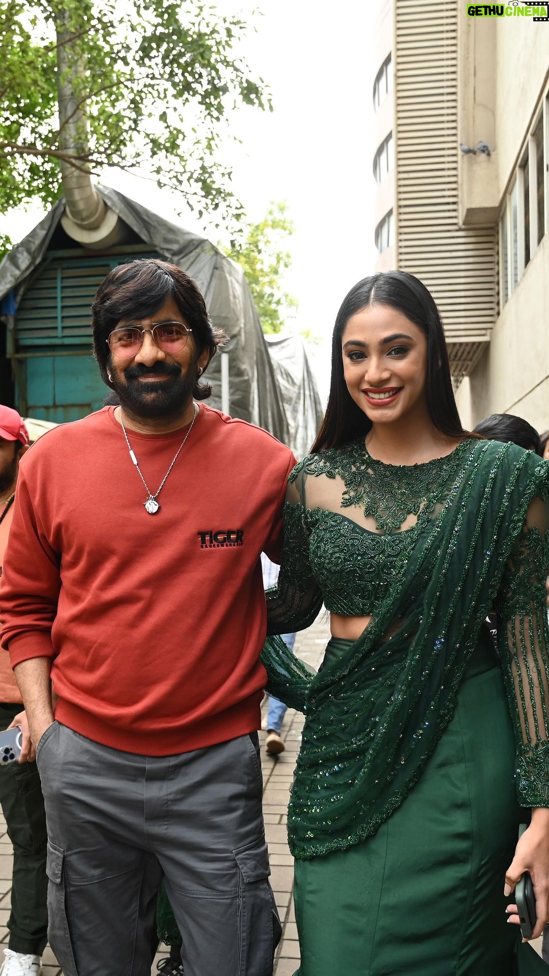 Anukreethy Vas Instagram - Trailer launch event for @tnrthefilm was a huge huge success and I couldn’t be more grateful 🙏🙏 Thank you @dirvamsikrishna @abhishekofficl for this wonderful experience and thank you MUMBAI for all the love ❤️ , #TigerNageswaraRao smashing his way into records ❤️🔥❤️🔥 #TNRTrailer TRENDING #1 on YouTube with 12 MILLION VIEWS 🔥🔥 - https://bit.ly/TNRTrailer Styled by @stylingbykarthikaswin 🤩❤️ Wearing @studio149 In cinemas on October 20th. @raviteja_2628 @dirvamsikrishna @anupampkher @abhishekofficl @aaartsofficial @nupursanon @gayatribhardwaj__ @renuudesai @anukreethy_vas @senguptajisshu @gvprakash @premrakshith_choreographer @madhie_dop @kollaavinash @srikanth_vissa @castingchhabra @mayank_singhaniya @archana.singal.12 @saregamatelugu @reliance.entertainment Mumbai, Maharashtra