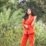 Anupama Gowda Instagram - 🧡🧡🧡 Outfit: @kalasthreebytejaswinikranthi Styling : @tejukranthi Assisted by : @khushi_jagadisha PC: @raghavstudios