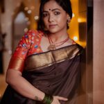 Anupama Gowda Instagram - Put on a strong face they said, But I smiled and I continue to smile 😊 Saree: @mysoresilksareesss Blouse : @kalasthreebytejaswinikranthi Jewellery: My smile 😛 PC: @raghavstudios Bangalore, India