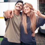 Anusha Dandekar Instagram – Lights, camera, magic! Thrilled to kickstart our shoot, and it’s an absolute joy to share the screen with @anushasdandekar, all under the brilliant direction of one of my all-time favourite directors! 🎬 
Details soon!

📸 : @raulvinayofficial