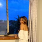 Anusha Dandekar Instagram - Will forever be my favourite window and view… 🪟 ❤️ with the sticker I never bothered removing as I got older and the curtains I never changed, even though they weren’t me but mum had got them from India, so I painted my room purple instead to go with it hehe… no one liked that but I loved it! Oh & the big purple stain on the carpet is still there coz of my terrible painting skills.. 🧑‍🎨 They had to repaint my room coz they couldn’t sell it with that color 💜🥹 I’ll miss coming home… to you. 💔
