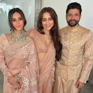 Anusha Dandekar Instagram - Happy Anni to these two who I’m constantly 3rd wheelin… 🫣
But just remember Shibani, I was your first true love and then you found a man who was born on the same day as me to marry! So it’s obvious you love me MOST. But it’s okay you two can celebrate your love like he’s number one just for today 🫠 😘 ❤️