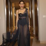 Anusha Dandekar Instagram - Back to Black but never Basic… 🖤🩶🖤 Photos by: @shrutisbagwe Dress: @gavinmiguelofficial @gavinmiguel7 Jewels: @curiocottagejewelry Hair: @hamidahairartis Assisted by: @mithun.gole Management: @hcmediamgmt @hansichika assisted by @muskaan__k Event: @filmfare