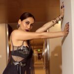Anusha Dandekar Instagram - Back to Black but never Basic… 🖤🩶🖤 Photos by: @shrutisbagwe Dress: @gavinmiguelofficial @gavinmiguel7 Jewels: @curiocottagejewelry Hair: @hamidahairartis Assisted by: @mithun.gole Management: @hcmediamgmt @hansichika assisted by @muskaan__k Event: @filmfare