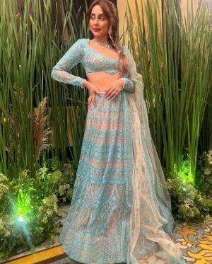 Anusha Dandekar Instagram - If this was my fairytale story, what would my princess name be? 💖

Outfit: @falgunipeacock @shanepeacock @falgunishanepeacockindia 
Jewelry💎 : @curiocottagejewelry 
Hair by: @watercoloursalon @_prettiest_soul7_ @nidapatel @aysha_hooda