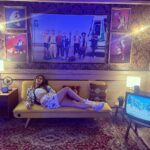 Anusha Dandekar Instagram - If you can’t be at the match live, the couch is the next best seat in the house… luckily I was just posing before I got to the stadium in Qatar! Sooo good! Grateful.☺️ @adidasindia #impossibleisnothing 🤍