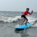 Anusha Dandekar Instagram - Surfs up 🏄‍♀️ ✌🏽 Ps. My body is still recovering 🫠 #brutal but #amazing If you want to go for lessons in Goa msg @jack.surfschool they are so great!