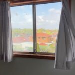 Anusha Dandekar Instagram - Will forever be my favourite window and view… 🪟 ❤️ with the sticker I never bothered removing as I got older and the curtains I never changed, even though they weren’t me but mum had got them from India, so I painted my room purple instead to go with it hehe… no one liked that but I loved it! Oh & the big purple stain on the carpet is still there coz of my terrible painting skills.. 🧑‍🎨 They had to repaint my room coz they couldn’t sell it with that color 💜🥹 I’ll miss coming home… to you. 💔